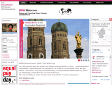 Tablet Screenshot of bpw-muenchen.de